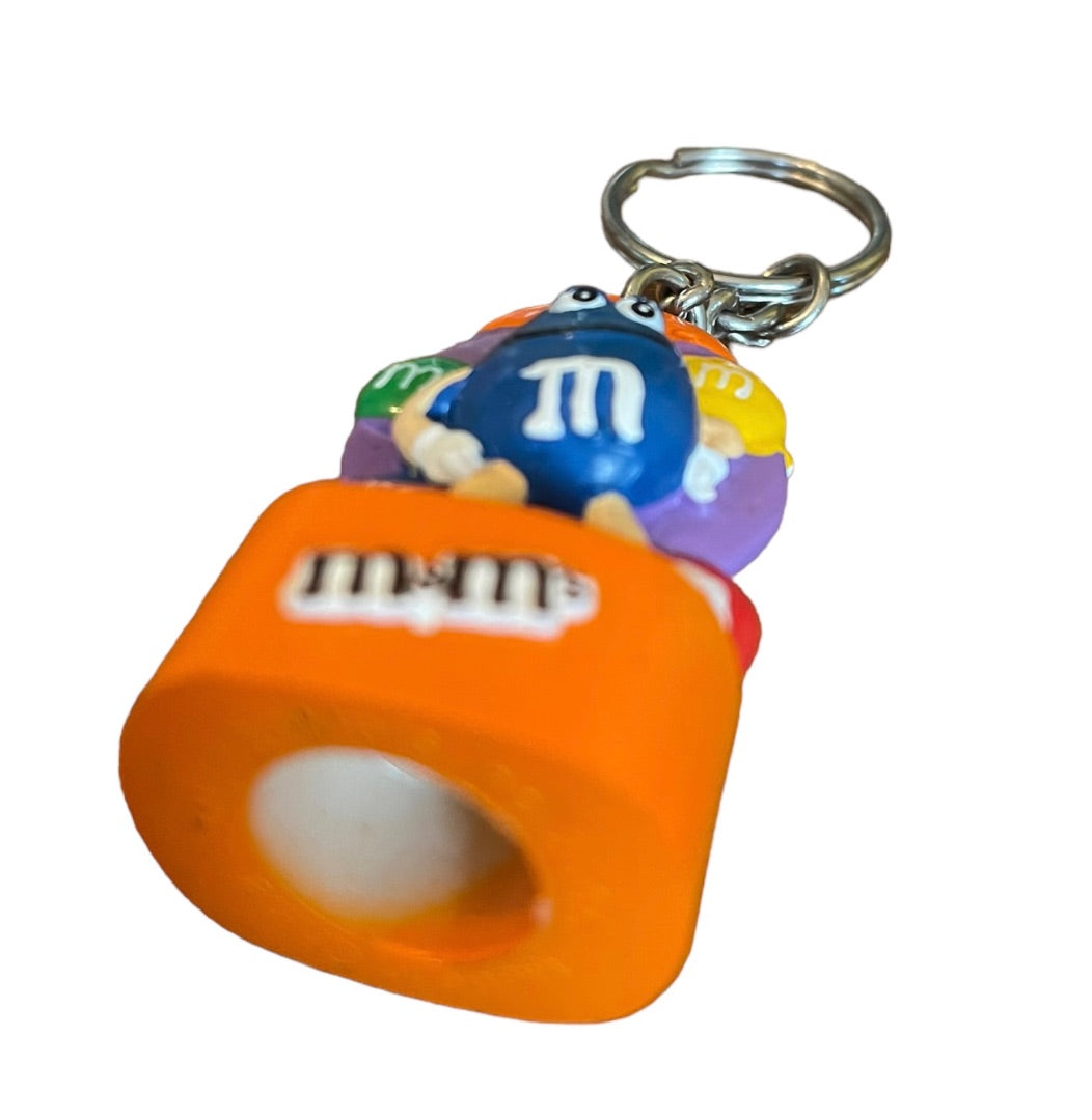 4" M&M's Smackers Keychain Chapstick Topper Key Ring