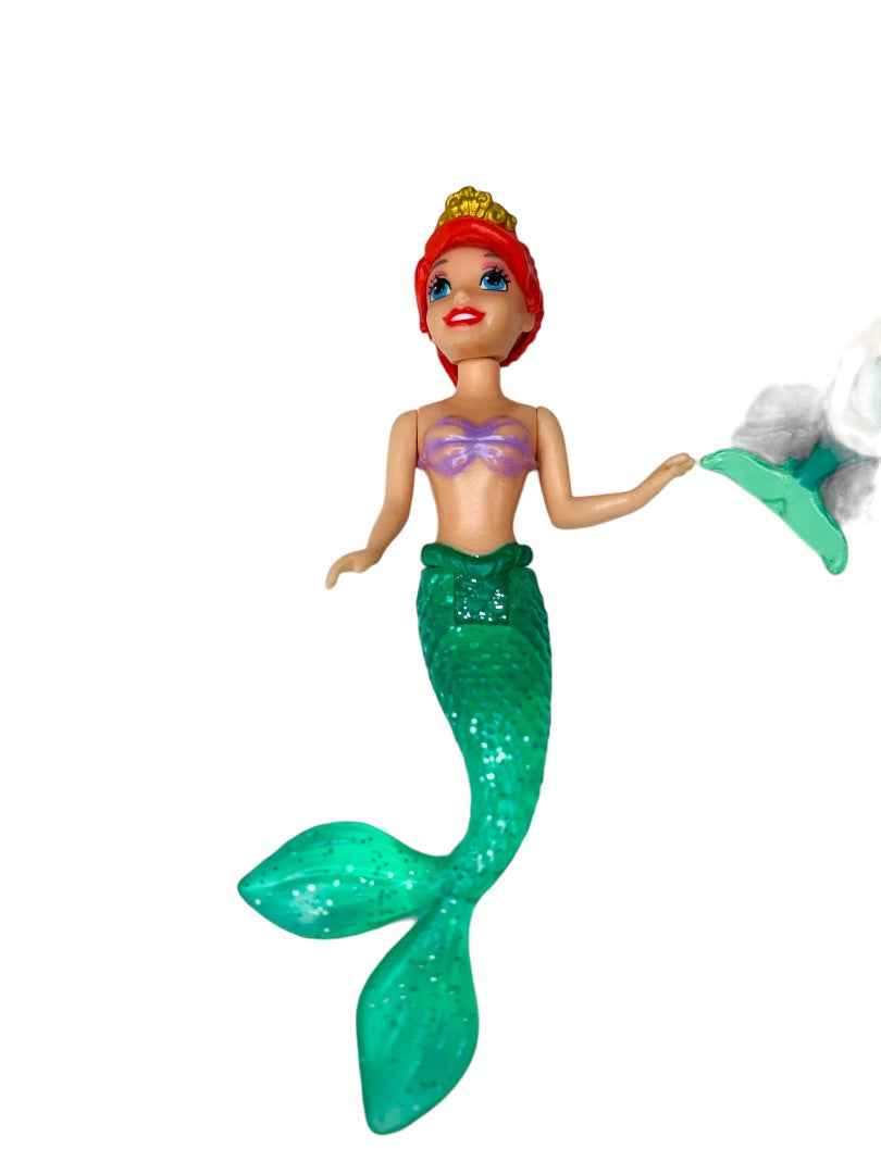 Disney Ariel Little Mermaid 2" and 4"Figurines Toys Set of 2