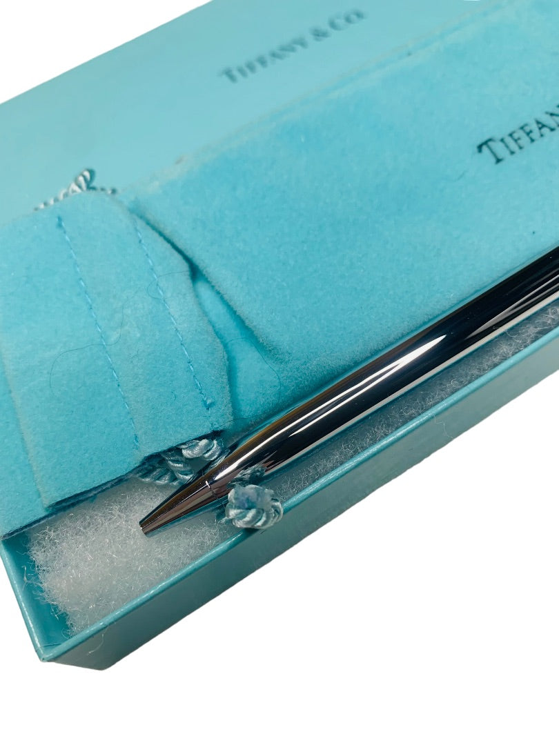 Tiffany & Co Silver Chrome T-Clip Pen No Ink Cartridge USA