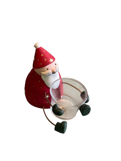 Party Lite Holiday Cheer Votive Holder Santa Claus Tea Light