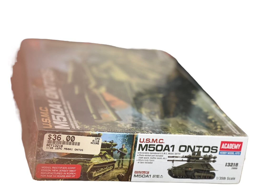 Academy 13218 1:35 USMC M50A1 Ontos Military Tank Plastic Model Kit sealed