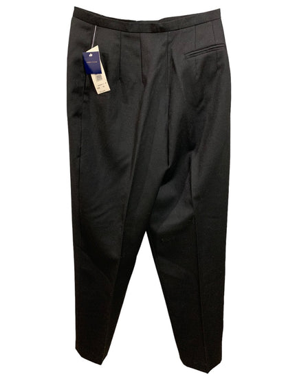 Size 10 Andrea Viccaro Women's New Black Wool Dress Pants Lined Y2K