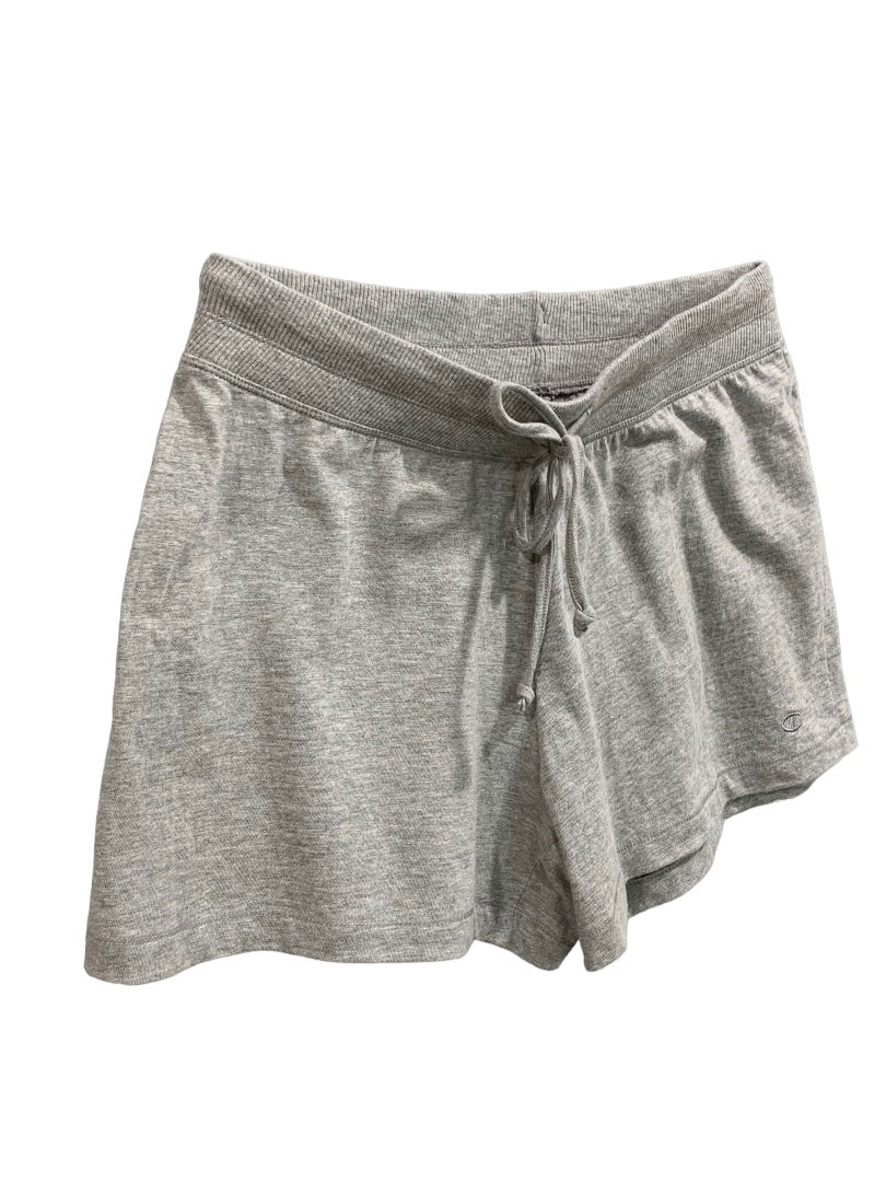 Medium Champion Women's Gray Pull On Knit Shorts Elastic Drawstring Waist