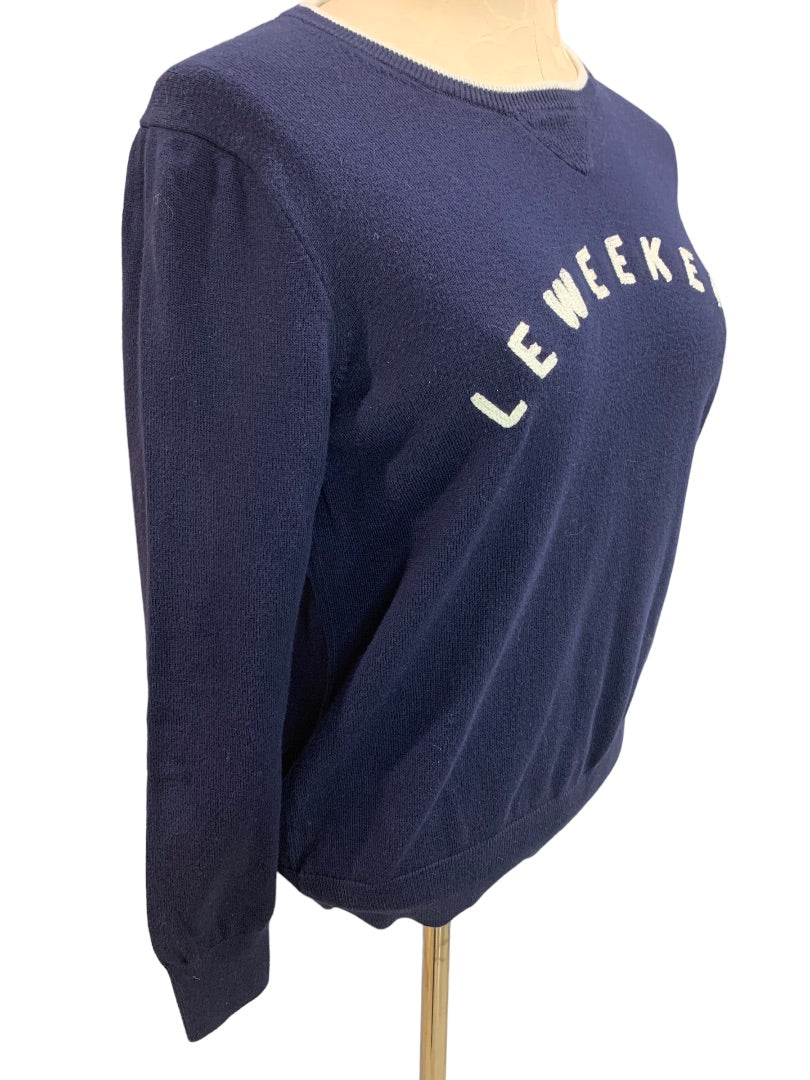 Small J.Crew Mercantile Le Weekend Navy Blue Women's Crew Neck Sweater L3103