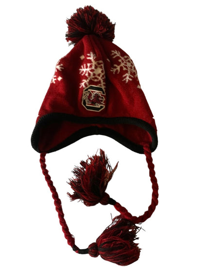 Captivating Headgear Tassel Hat Carolina Gamecocks Garnet Flap Winter