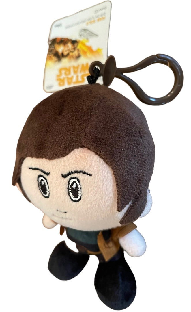 Han Solo Disney Star Wars Heroes Heroez Clipz Bag Clip Plush