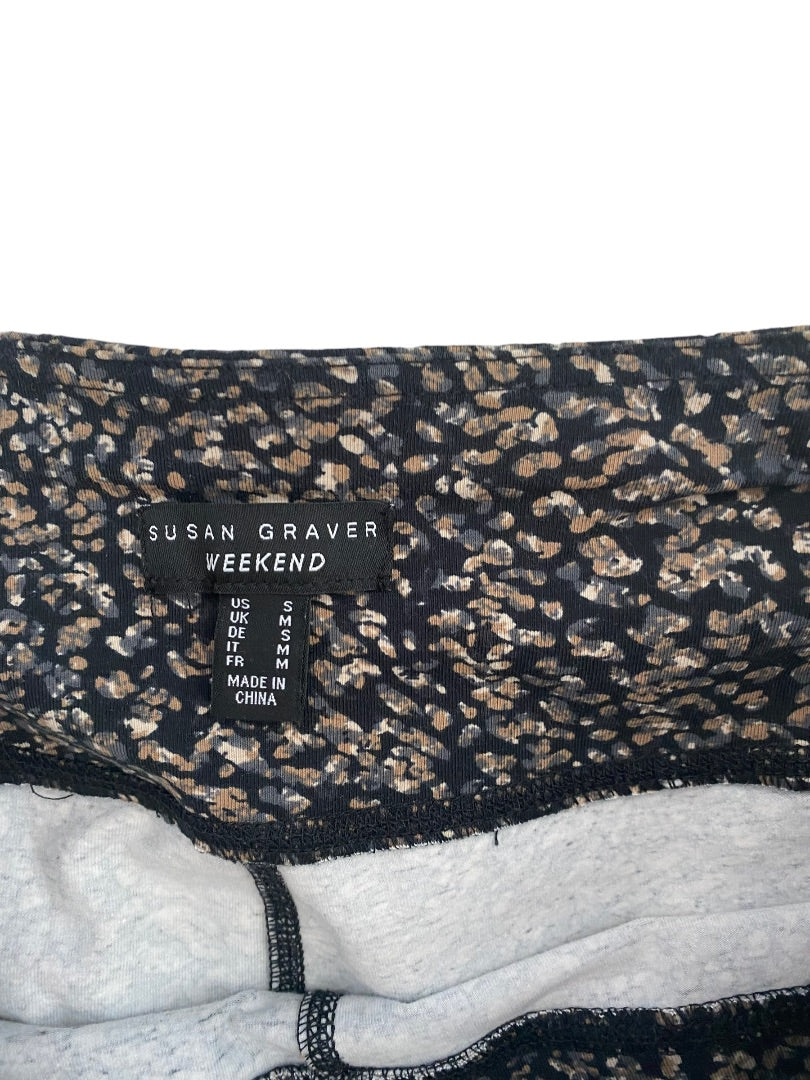 Small Susan Graver Weekend Speckled Leggings Pockets