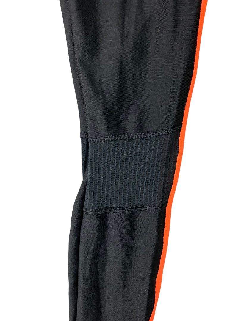 Small Under Armour Women's New Compression Legging Black Neon Orange 1320381