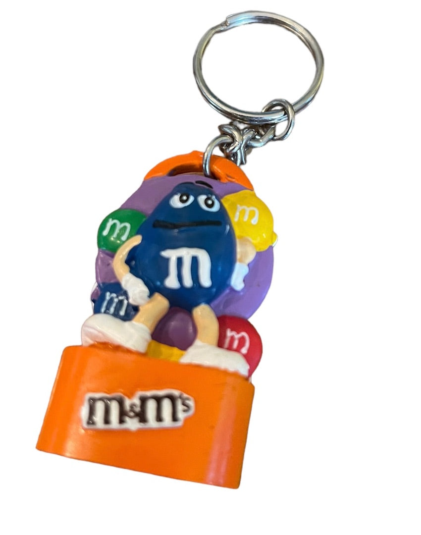 4" M&M's Smackers Keychain Chapstick Topper Key Ring