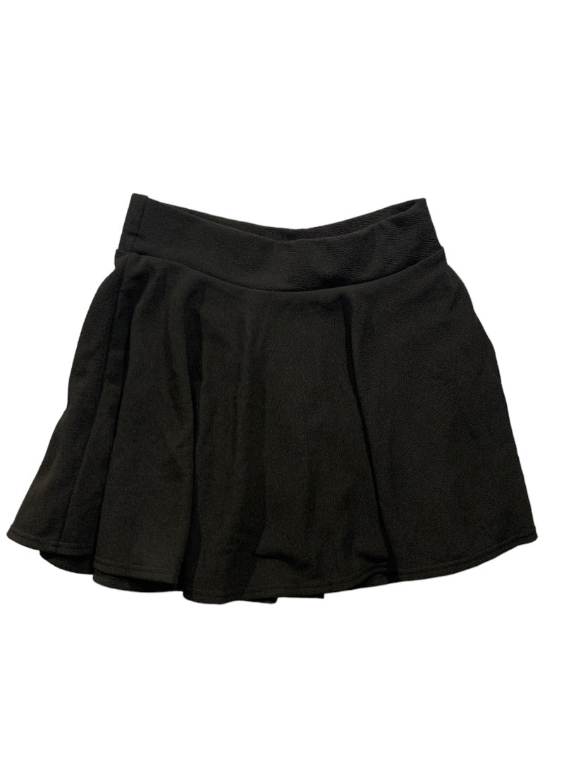 Medium DJT Women's Black Pleated Casual Skater Skirt with Under Shorts New