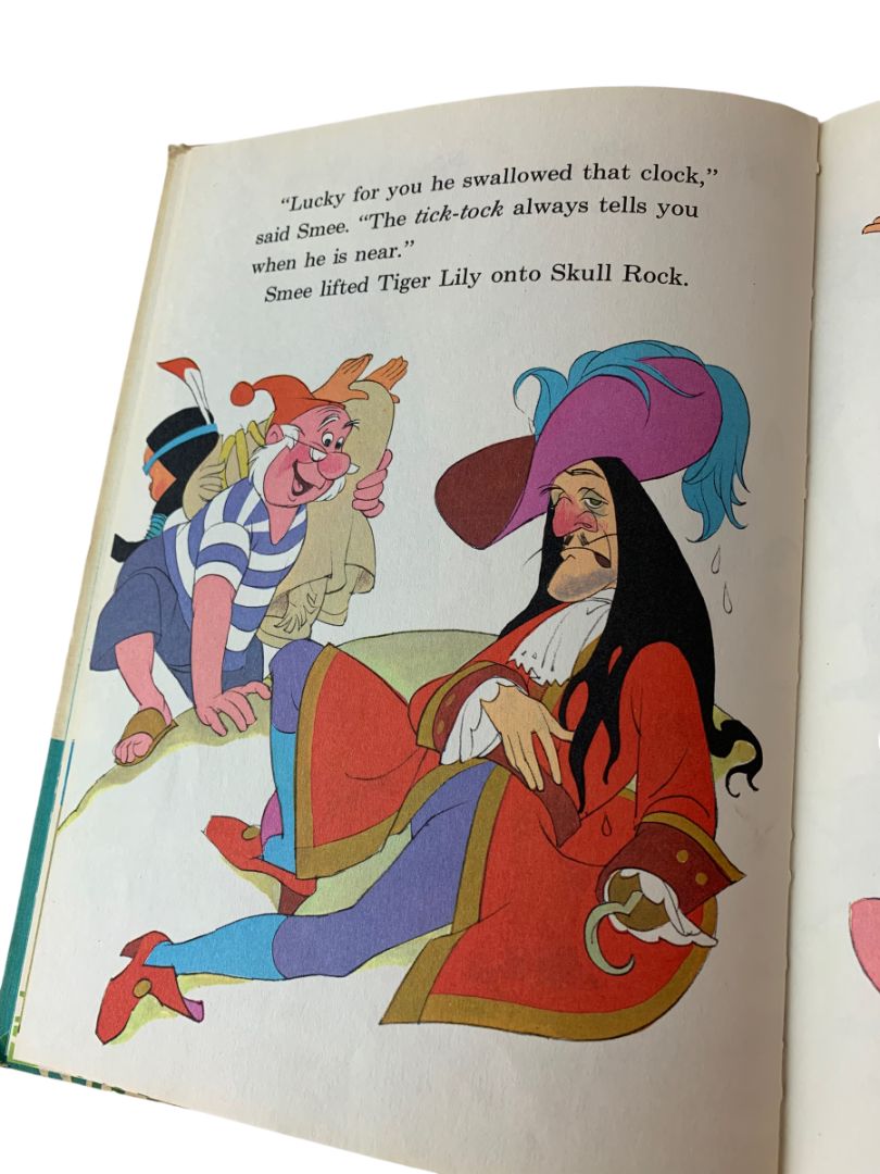 Walt Disney 1972 Peter Pan and Captain Hook Wonderful World Reading Book