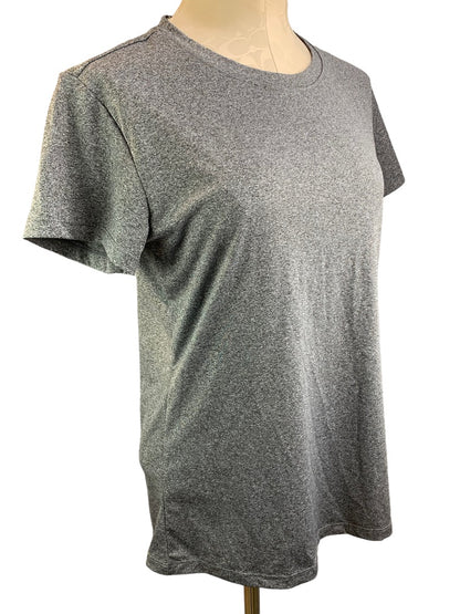 Large Baleaf New Women's Gray Short Sleeve Activewear Top Heathered