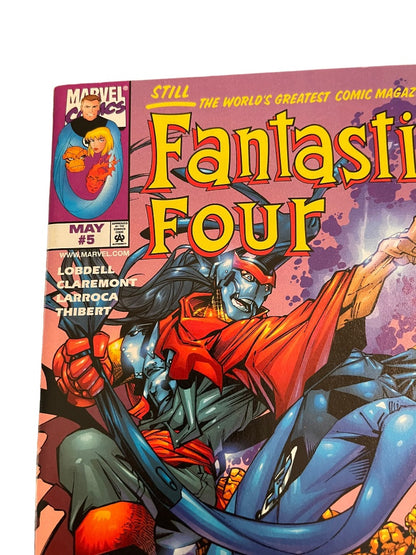 Marvel Fantastic Four #5 Behold the Coming Crucible Lobdell Claremont Larroca Thibert