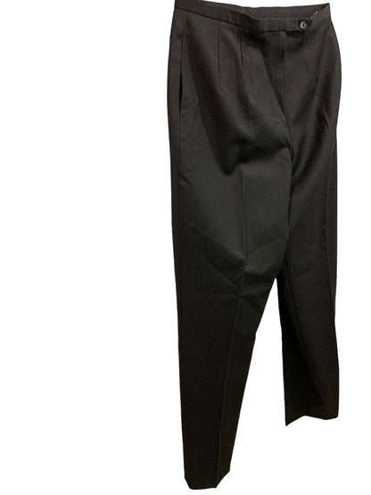 Size 10 Andrea Viccaro Women's New Black Wool Dress Pants Lined Y2K