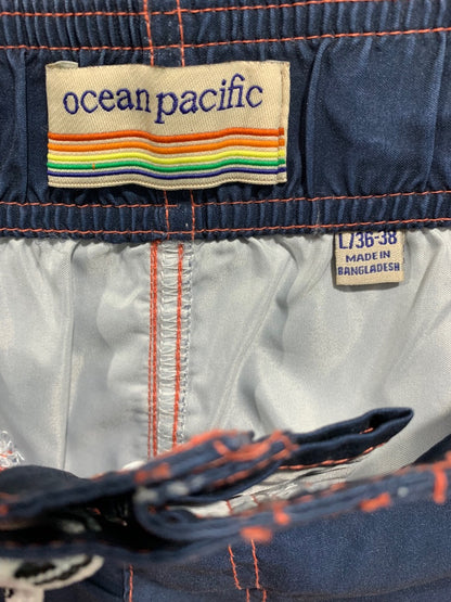 Large (36-38) Ocean Pacific OP Men's New Multicolor Board Shorts Orange Tropical