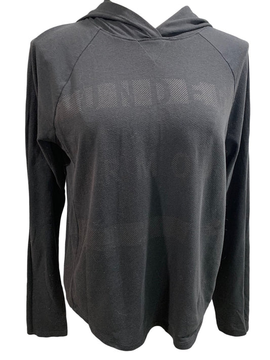 Small Under Armour Women's Black Pullover Jersey Knit Hoodie