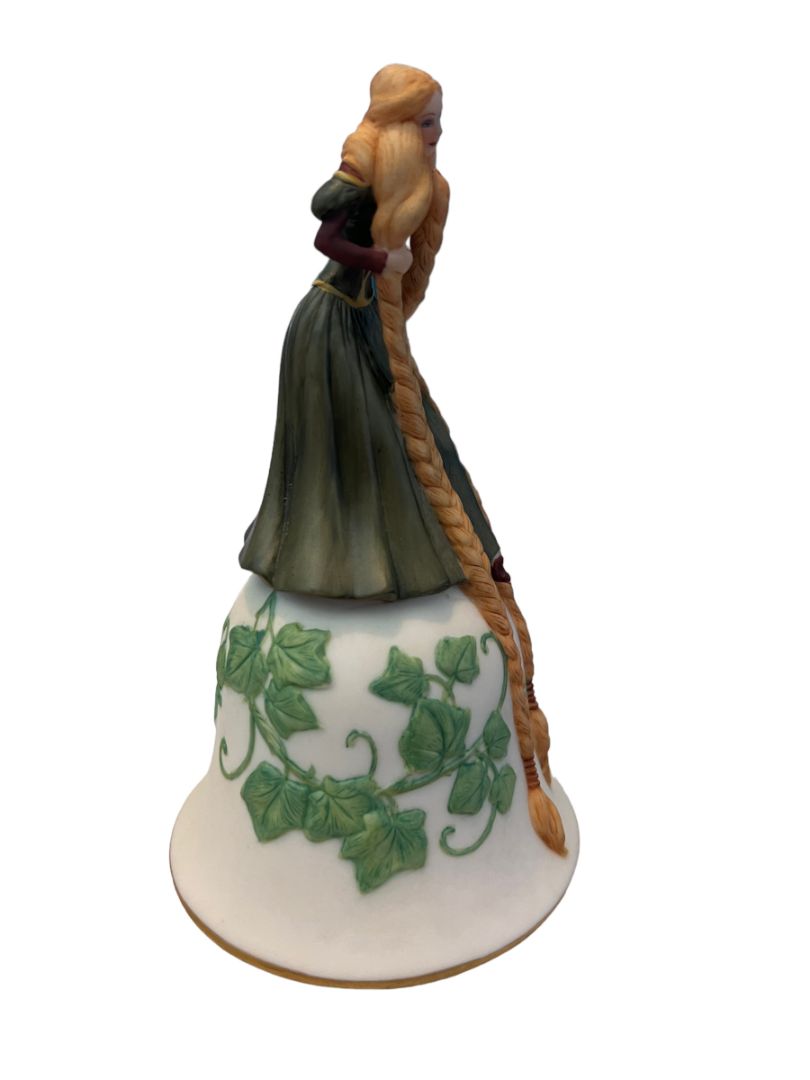 Enchanting RAPUNZEL Bell 1984 Franklin Porcelain Studios Trina Hyman EUC