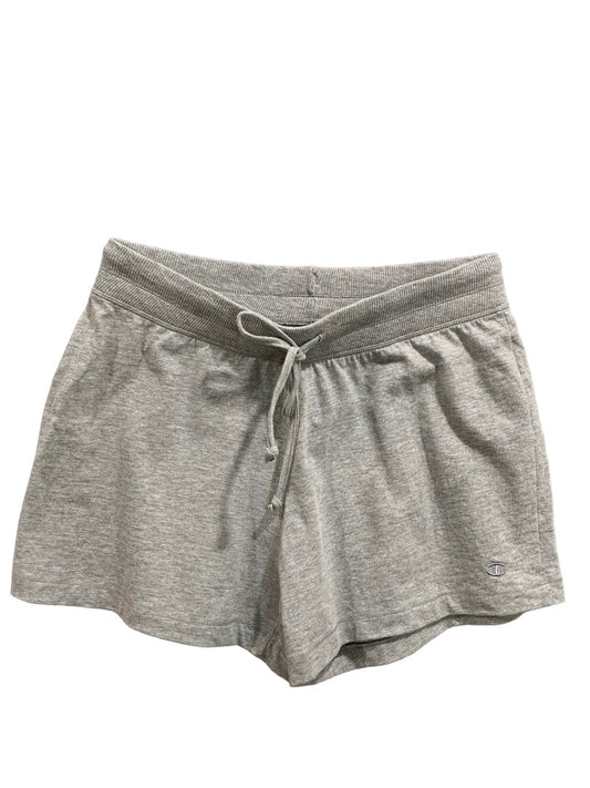 Medium Champion Women's Gray Pull On Knit Shorts Elastic Drawstring Waist