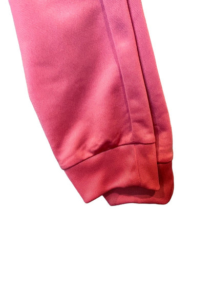 Large Adidas New Girl's Pink Jogger Track Pants Pull On Rose Tone