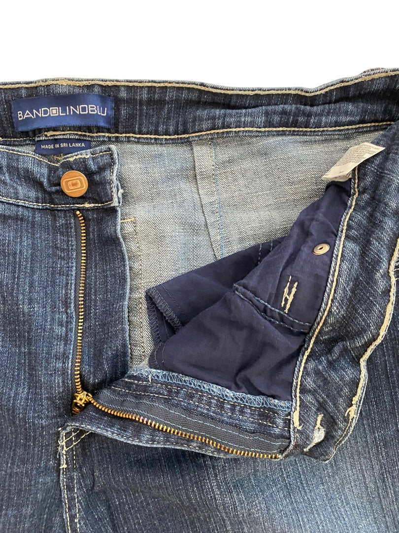 18W Bandolino Blu Jeans Cuffed Med Wash