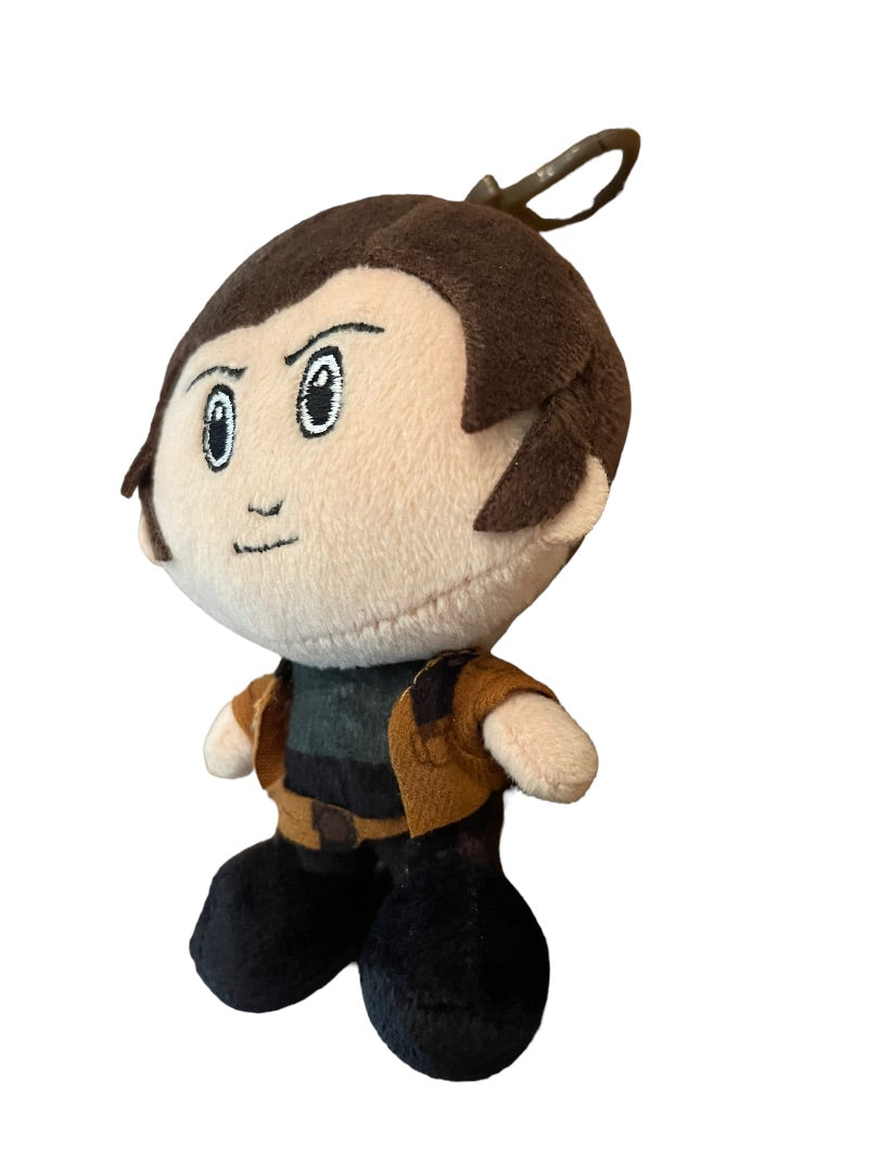 Han Solo Disney Star Wars Heroes Heroez Clipz Bag Clip Plush