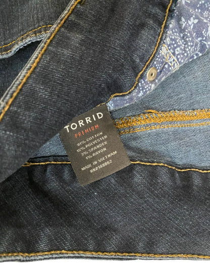 20 R Torrid Premium Crop Blue Jeans