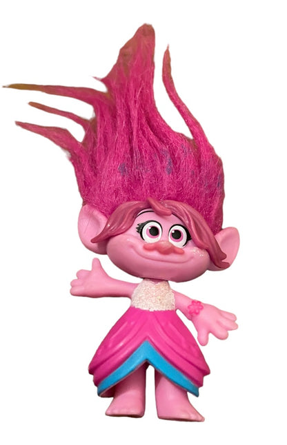 Lot of 4 Dreamworks Trolls Movie PVC 3" Figures Branch Poppy Maddy