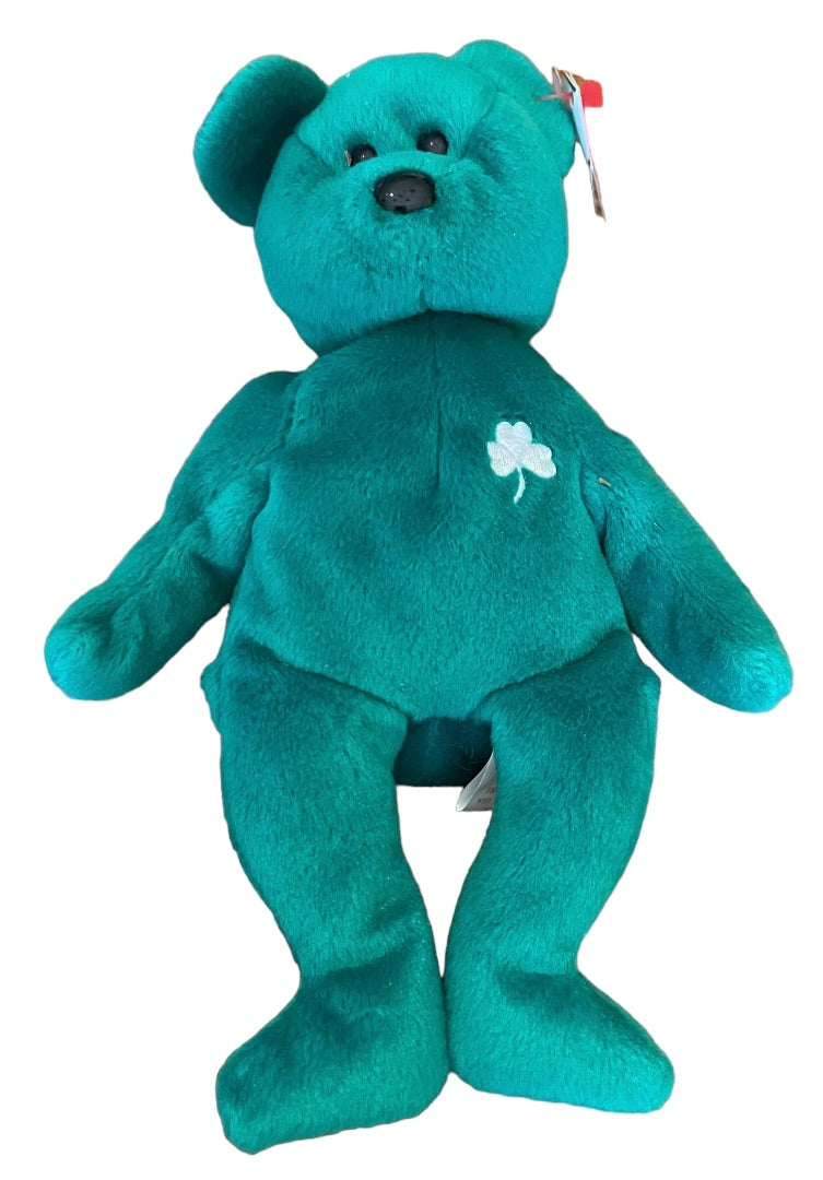 TY Beanie Baby Erin 1997 St Patricks Day Green Bear