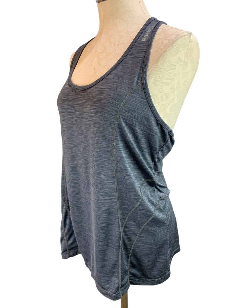 XL Reebok Women's Blue Gray Activewear Racerback Tank Top