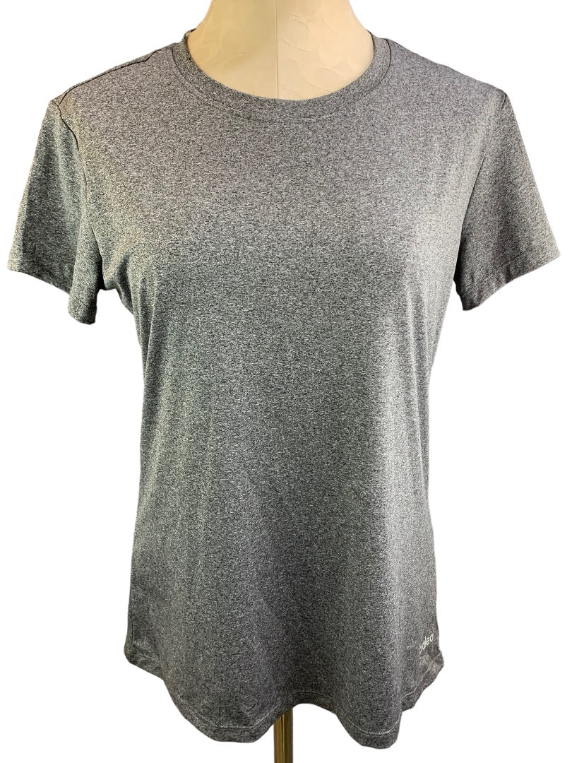 Large Baleaf New Women's Gray Short Sleeve Activewear Top Heathered