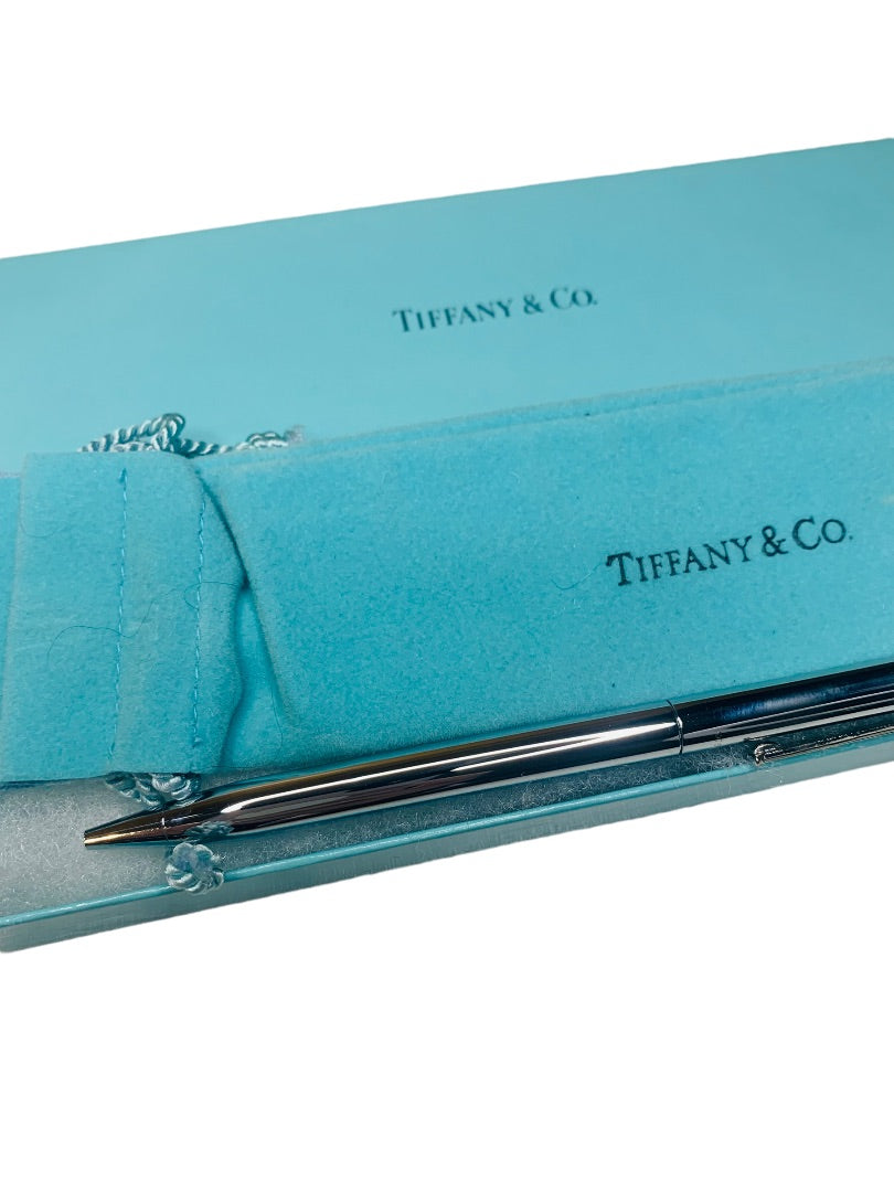 Tiffany & Co Silver Chrome T-Clip Pen No Ink Cartridge USA