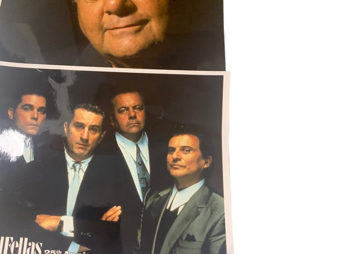 Goodfellas Promotional Photo 8x10 Ray Liotta, Joe Pesci, Paul Sorvini & Robert De Niro Set of 3