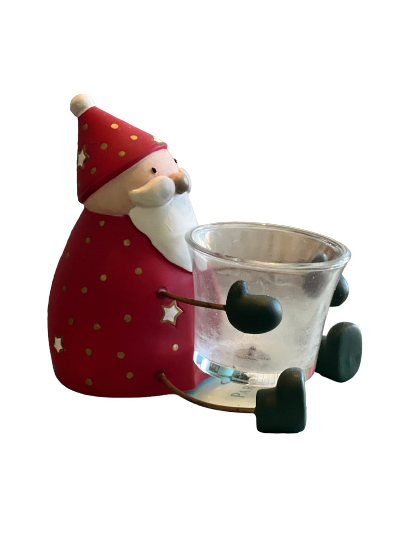 Party Lite Holiday Cheer Votive Holder Santa Claus Tea Light