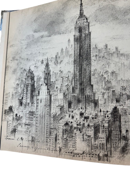 New York City on Many Waters Fritz Busse Art Hardcover by M Berger Germany