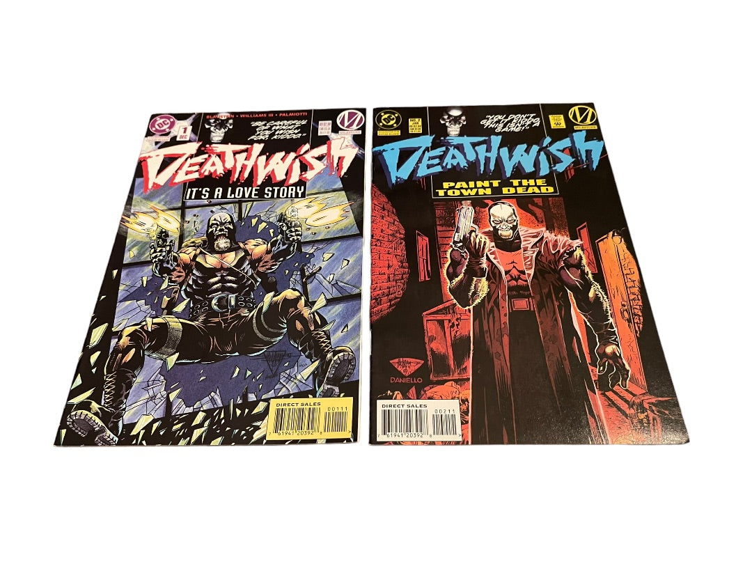 DC Deathwish It's a Love Story#1 & Paint The Town Dead #2 Comic