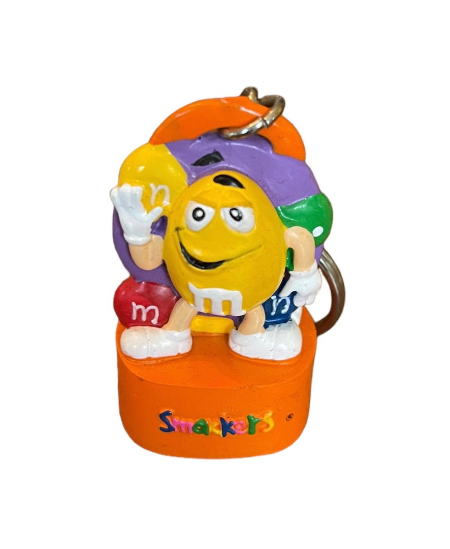 4" M&M's Smackers Keychain Chapstick Topper Key Ring