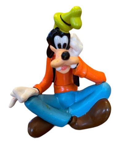 Disney Goofy 3.5" Sitting Vinyl Figurine Figure Cross Legged