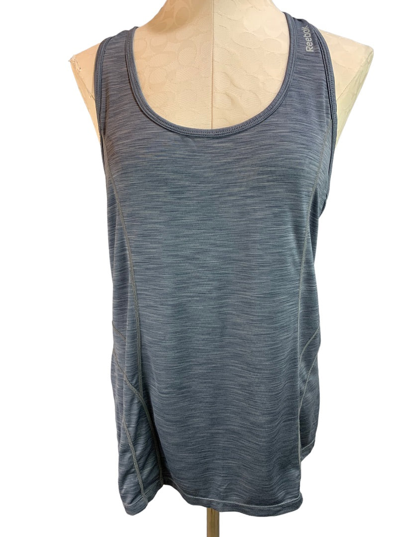 XL Reebok Women's Blue Gray Activewear Racerback Tank Top