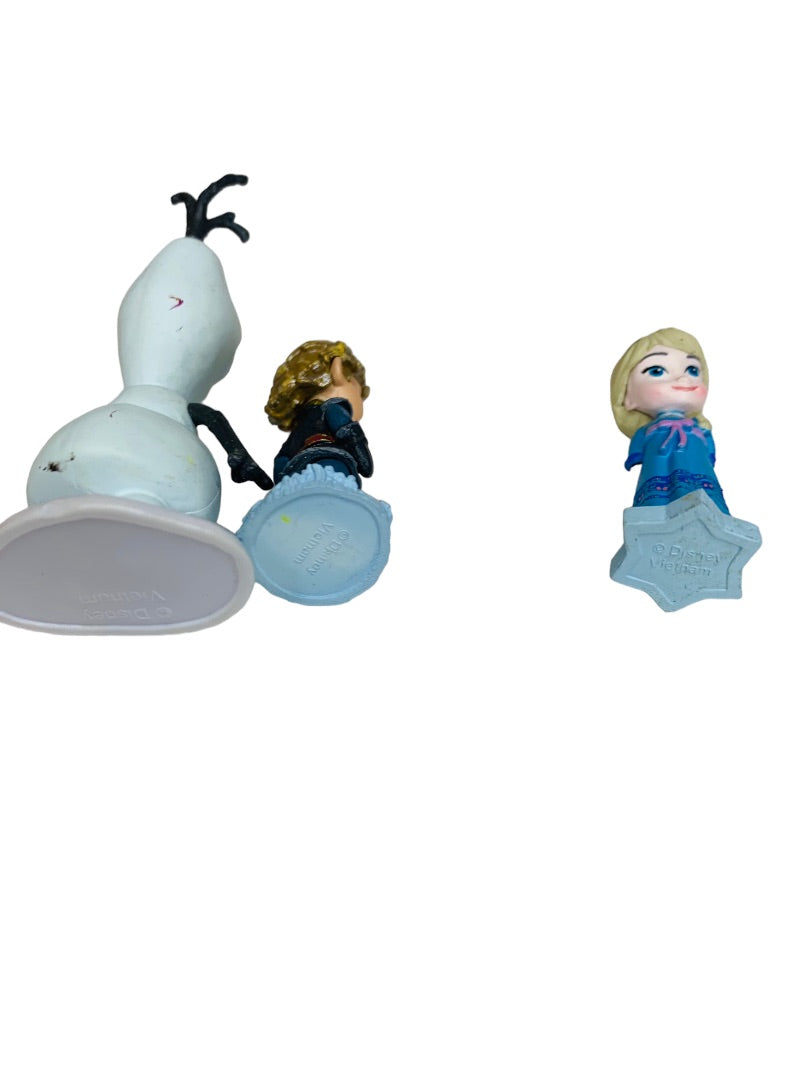 Disney Frozen Mini Figurines Olaf Kristoff Elsa PVC Figures 1.5" and 2.5"