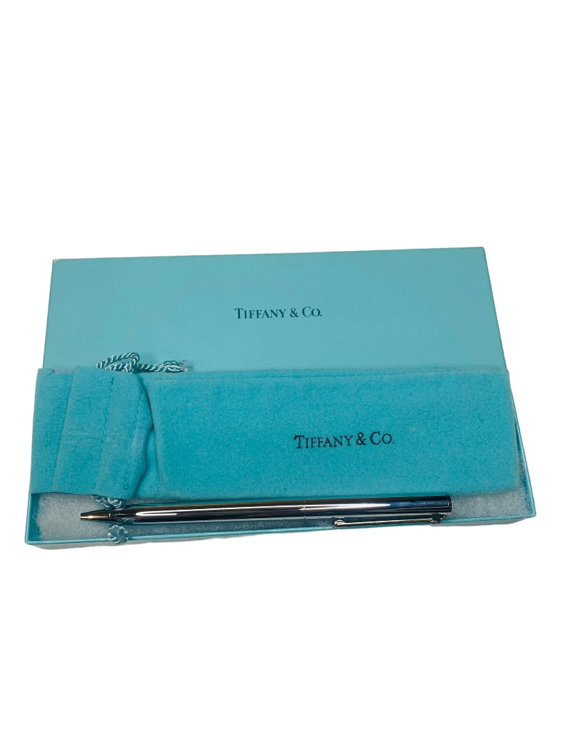 Tiffany & Co Silver Chrome T-Clip Pen No Ink Cartridge USA