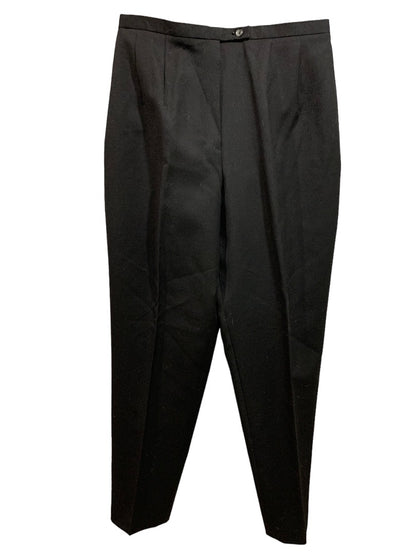 Size 10 Andrea Viccaro Women's New Black Wool Dress Pants Lined Y2K