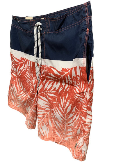 Large (36-38) Ocean Pacific OP Men's New Multicolor Board Shorts Orange Tropical