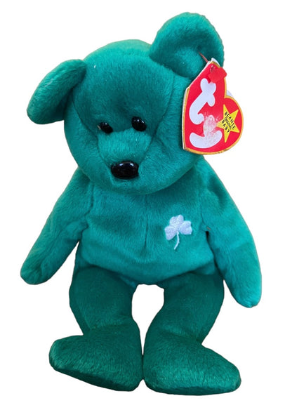 TY Beanie Baby Erin 1997 St Patricks Day Green Bear