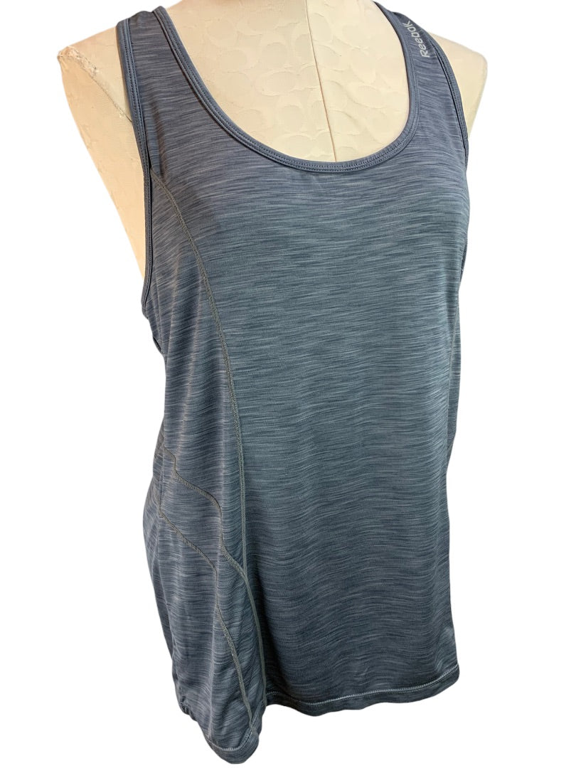 XL Reebok Women's Blue Gray Activewear Racerback Tank Top