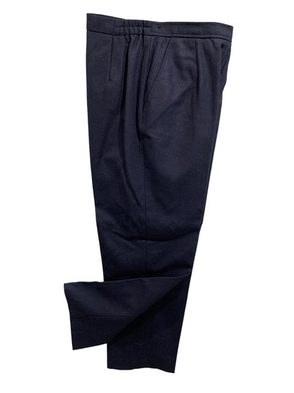 Size 10P Surburban Petites Women's Wool Blend Navy Blue Dress Pants