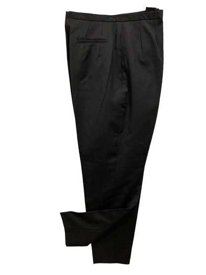 Size 10 Andrea Viccaro Women's New Black Wool Dress Pants Lined Y2K