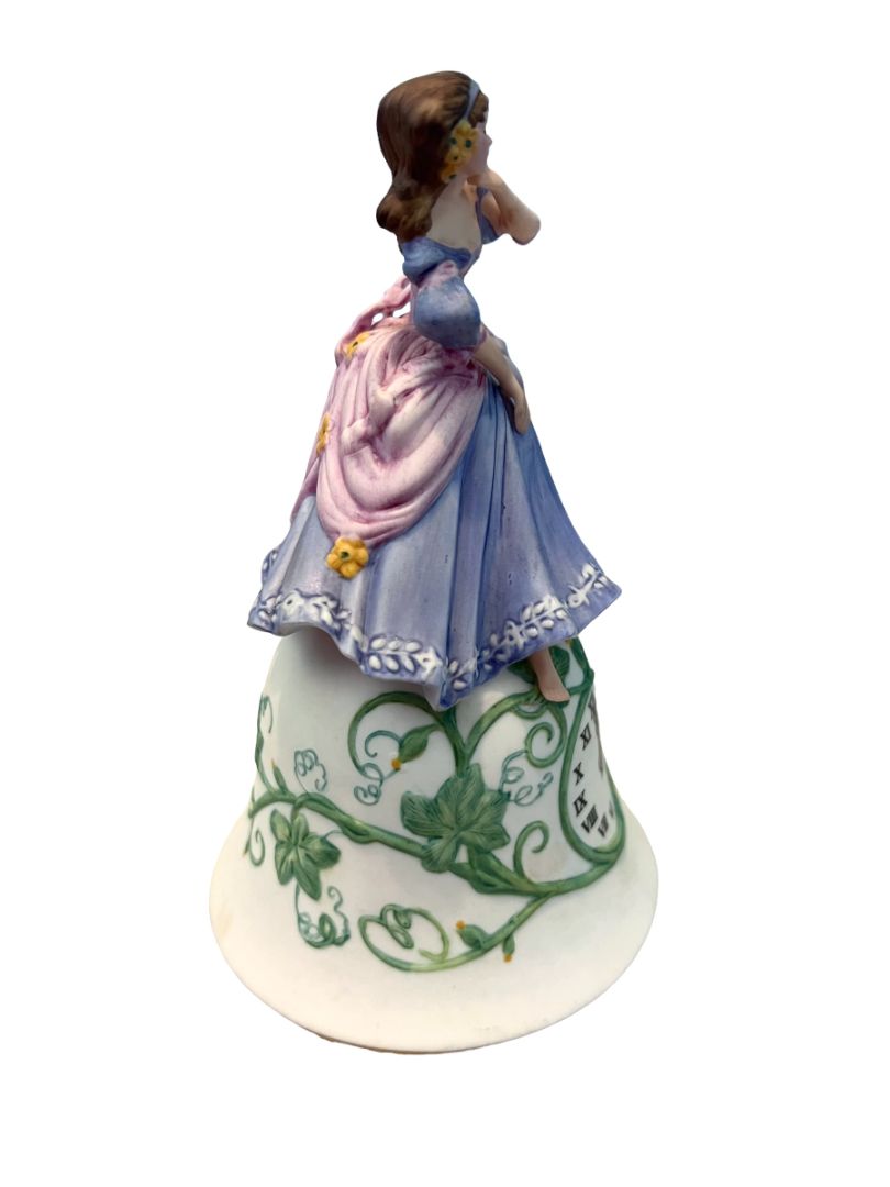 1984 CINDERELLA Bell By TRINA HYMAN The Franklin Porcelain Studios Disney