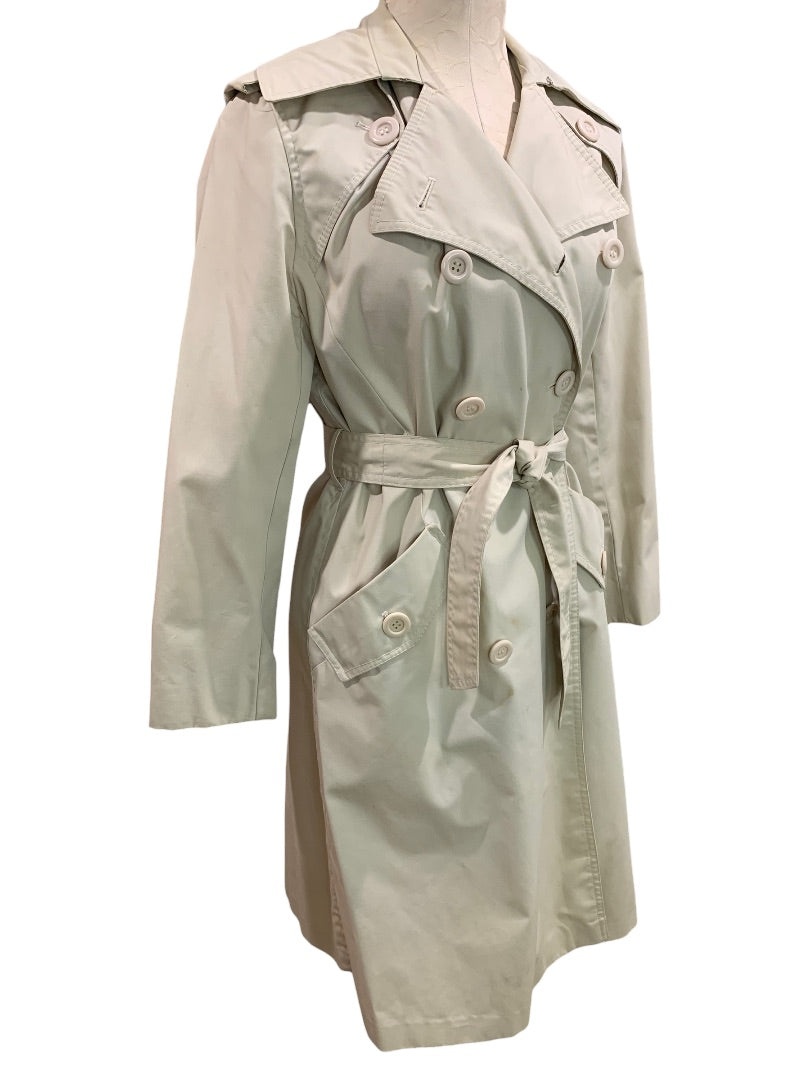 Size 9/10 Young Rebels Women's Belted Trench Coat Double Breasted Flaw