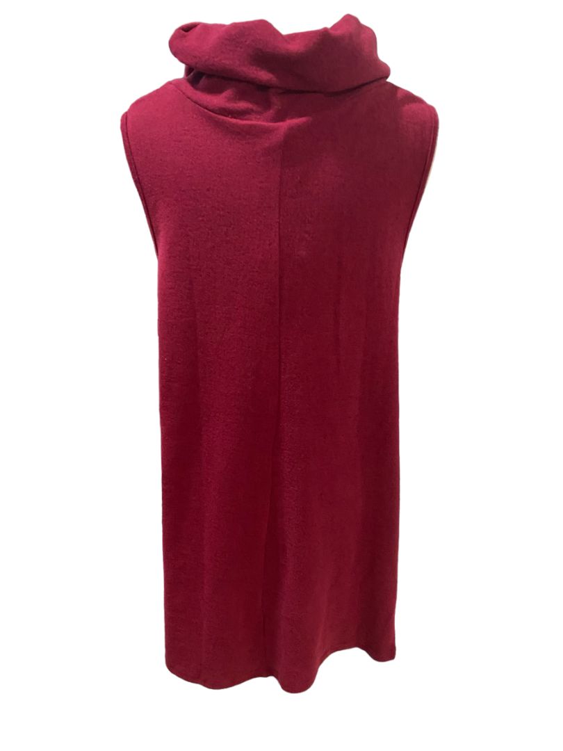 Large Aryeh Magenta Cowl Neck Sweater Dress Sleeveless Anthroplologie NWT