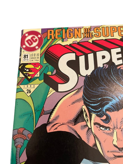 Superman #81 DC 1993 Reign of the Supermen Jurgens & Breeding Comic